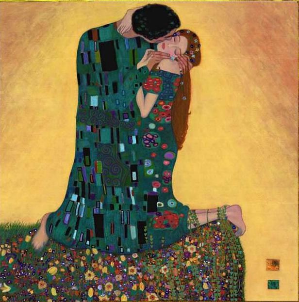 Gustav Klimt Kiss II